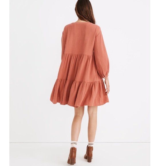 NWT Madewell Lightspun Colette Mini Dress - Picture 4 of 6